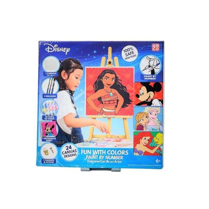 

Mainan EMCO Disney Fun With Colors Paint By Numbers Kanvas 20x20