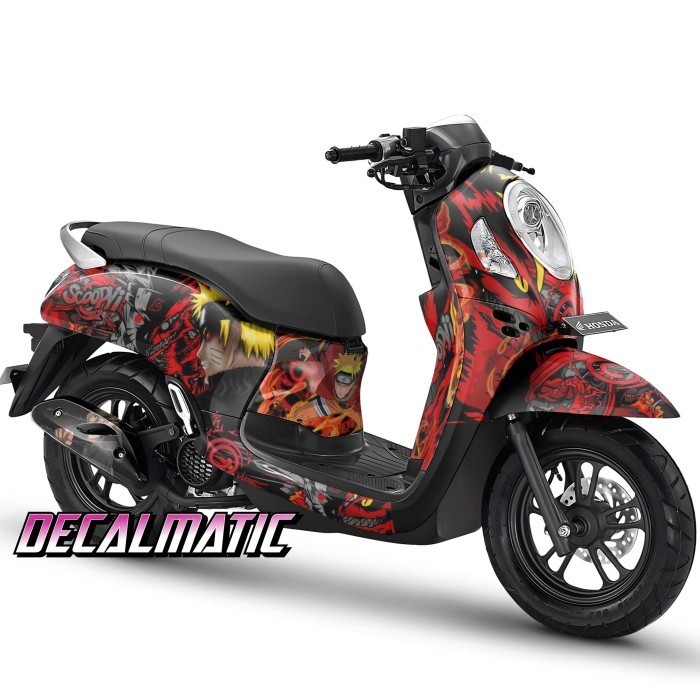 [Decal Anime] Stiker Full Body + Decal Dashboard Honda Scoopy 2012-2023 Naruto