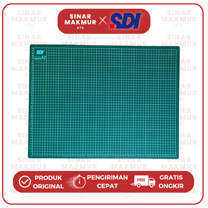 

Cutting Mat/Alas Potong/Tatakan Anti Slip A2 60 x 45 Cm 1008 SDI (Pcs)