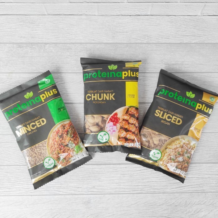 

HEMAT! Proteina Plus Daging Nabati Cincang Potongan Irisan Vegan Vegetarian - Minced Cincang