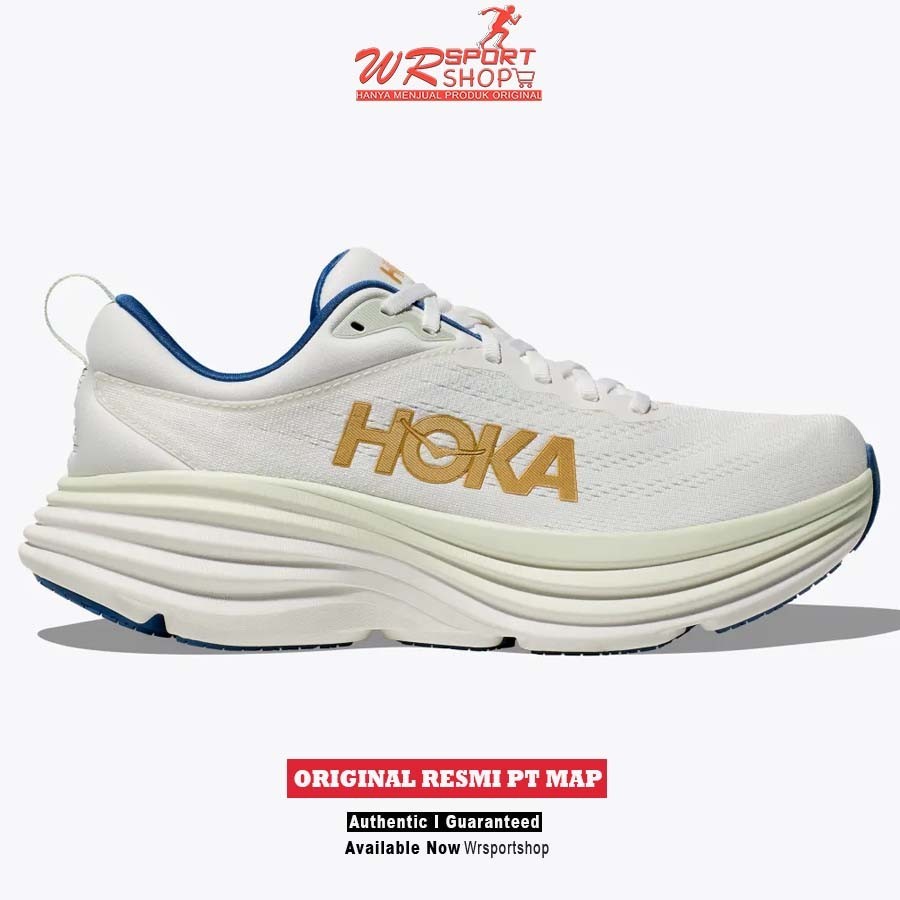 Sepatu Lari Pria Hoka Bondi 8 Frost Gold ORIGINAL