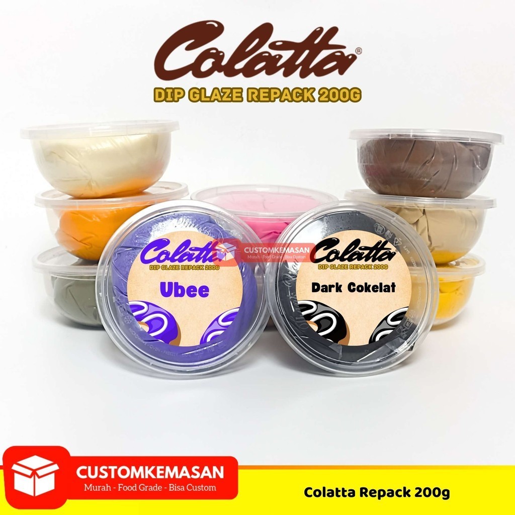 

Colatta Dip Glaze Repack 200g/ Toping Donat Colatta / Selai Donat / Colatta Selai Donat