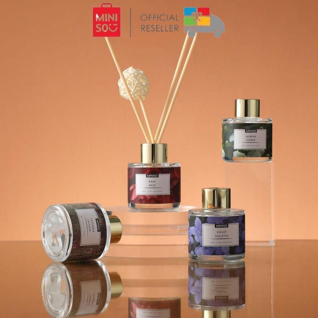 MINISO Garden Series Reed Diffuser 30ml Aromatherapy Pengharum Ruangan Floral Home Fragance Rose / J