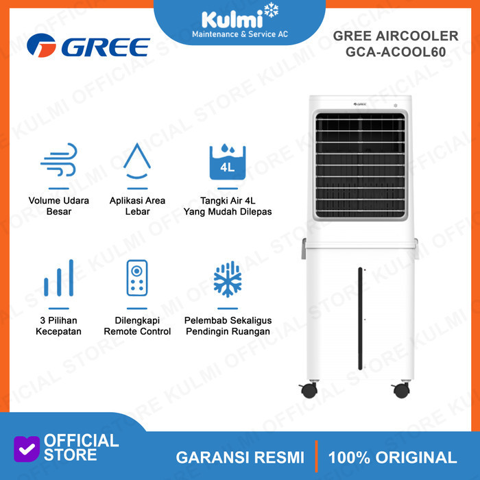 AC GREE AIR COOLER GCA-ACOOL60 AIR COOLER Kapasitas 60 L AC STANDING