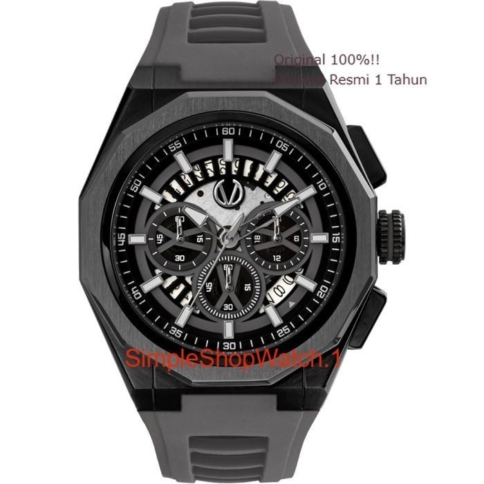 Original 100% Jam Tangan CHRIST VERRA Pria CV 12189G-36 BLK/GRY Garansi Resmi 2 Tahun
