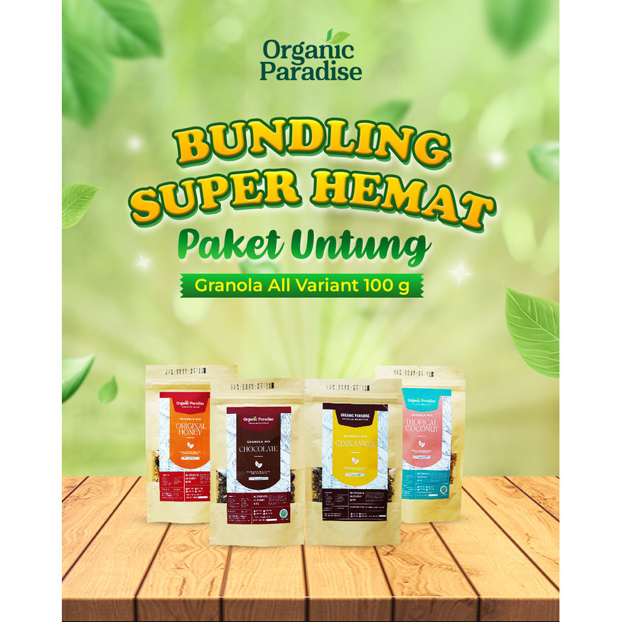 

PAKET BUNDLING SUPER HEMAT - Paket Untung Granola All Variant 100 gram