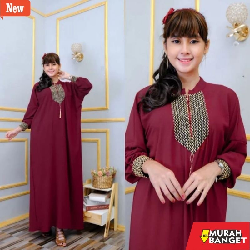 abaya shopee haul 2024 Gamis Kaftan Abaya Sultan Cringkel Airflow Premium Cocok Untuk Dipakai Saat L