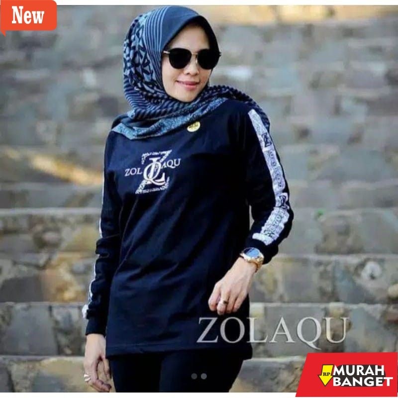 Atasan wanita seragaman fenomenal yg lagi viral- ZOLAQU kaos original (C) terbaru 2023 baju atasan z