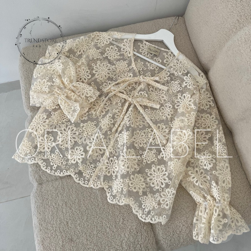 READY Yesya lace outer / baju kondangan / outfit piknik / baju lebaran