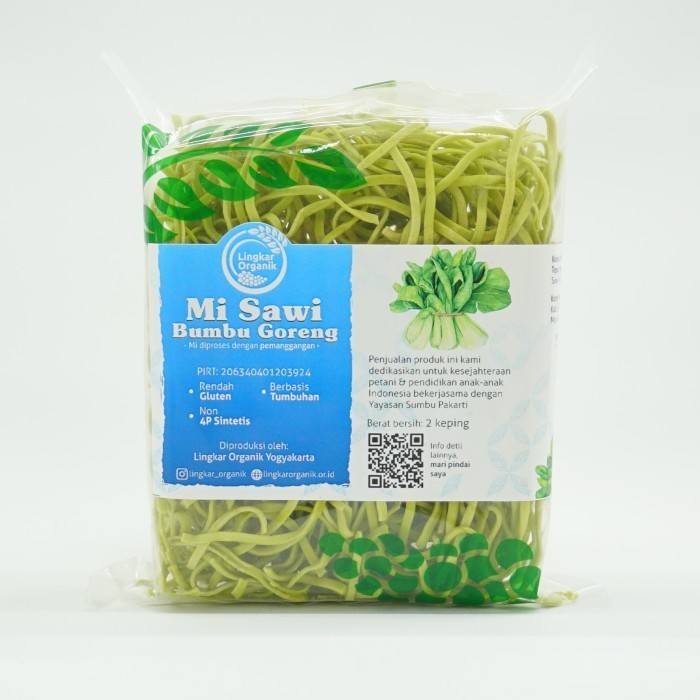 

Lingkar Organik Mie Sayur Bumbu Sawi Natural 2 KEPING (200gr)