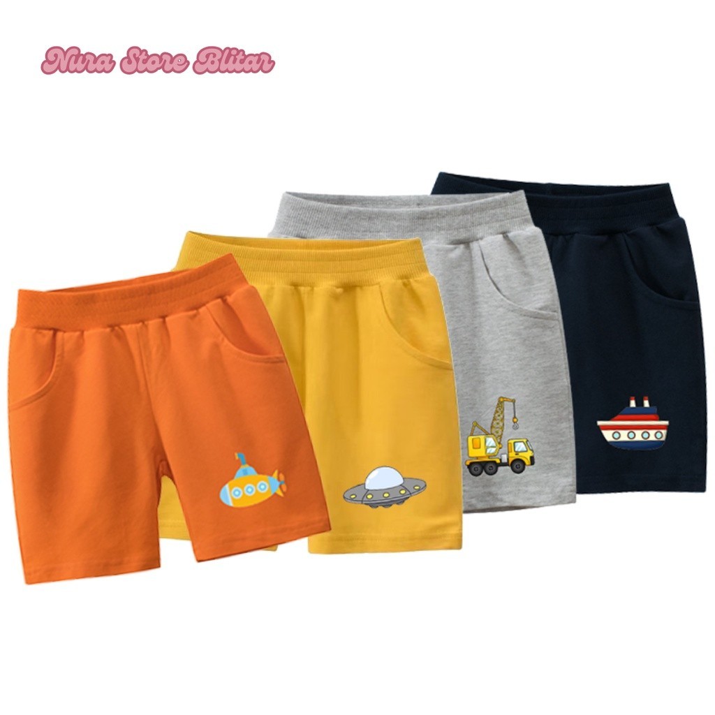 Short Pants Kolor Harian Santai Celana Pendek Anak Remaja Gratis Custom Motif Gambar Tulisan Nama Si