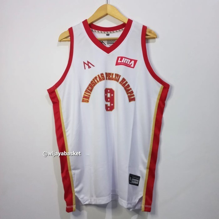 JERSEY BASKET ORIGINAL UPH UNIVERSITAS PELITA HARAPAN NOMOR RANDOM