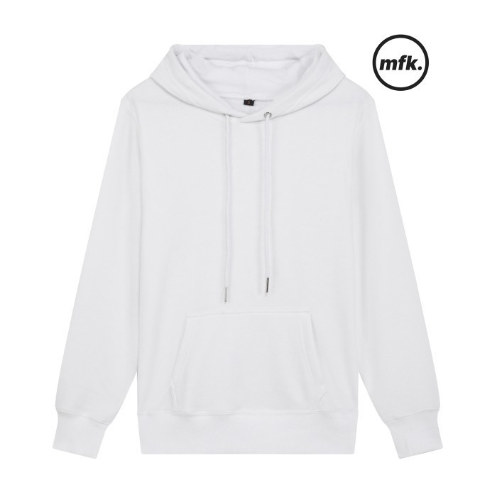 TOKOSANIA Jaket Sweater Hoodie Polos Pria dan Wanita PREMIUM UKURAN M L XL - Putih, M