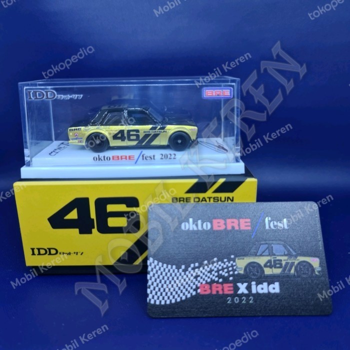 EL99 Hot Wheels 2022 Official IDD x BRE Datsun 510 Sign & PIN Leens Limited