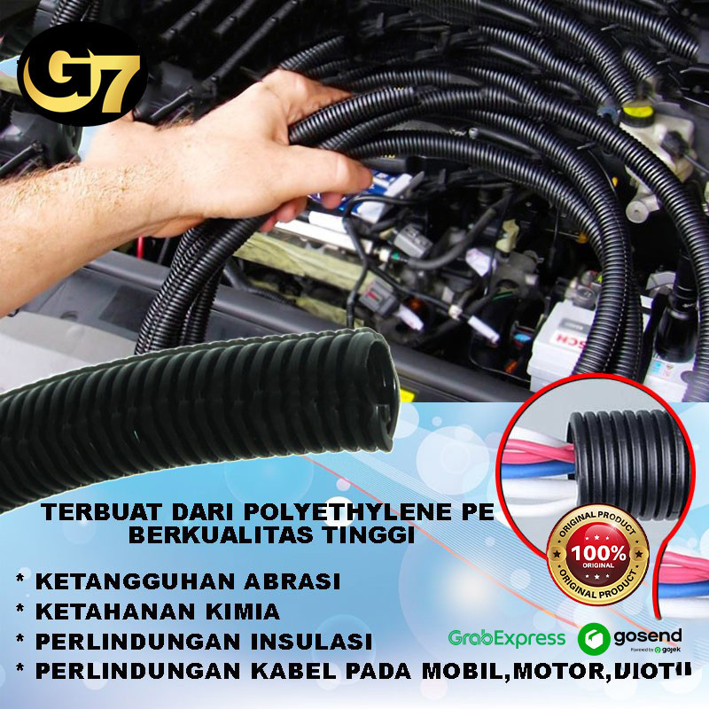 Selang Fleksibel Serbaguna Selang Conduit Pelindung Kabel Listrik Tanam Rumah Mobil Selang Flexible 