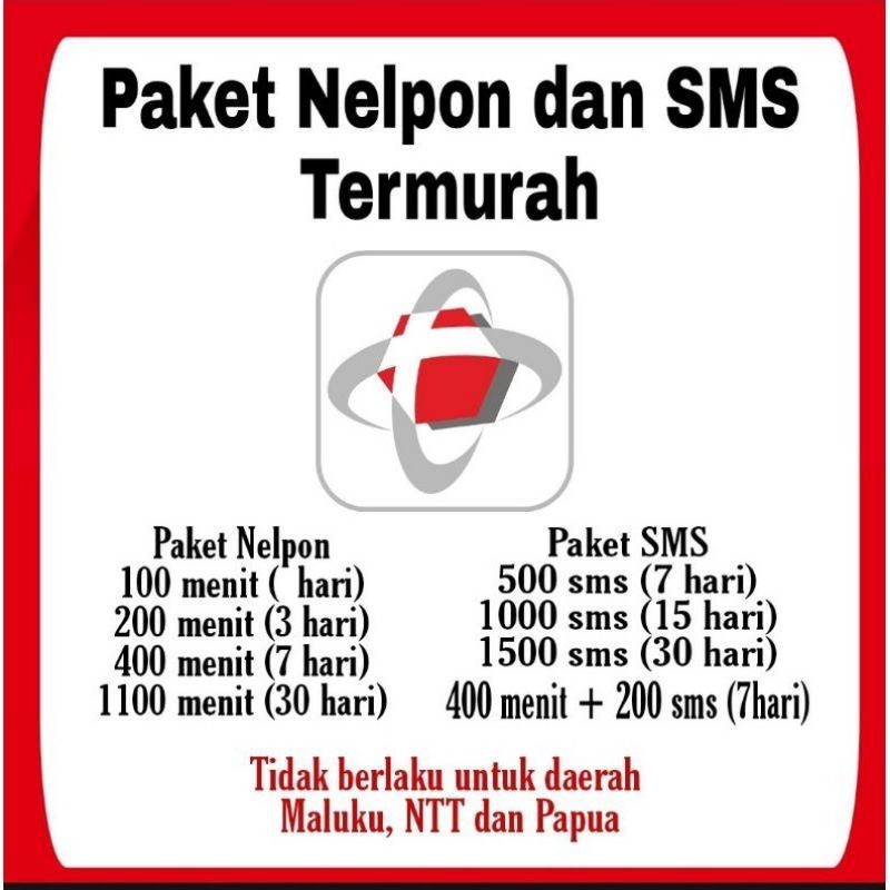 Paket Nelpon dan SMS telkomsel 1 3 7 30 hari 1100 menit 200 400 menit termurah proses cepat