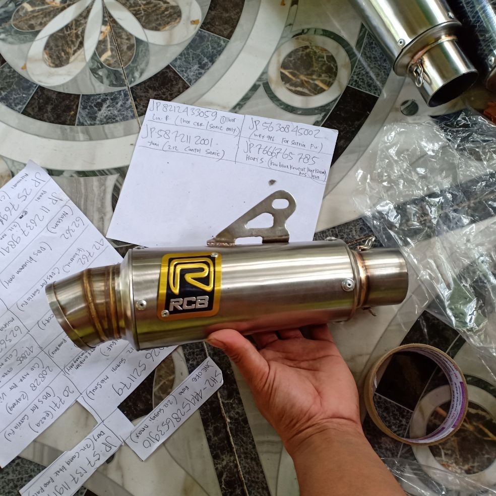 SLENCER KNALPOT TABUNG KNALPOT RCB STANLIS