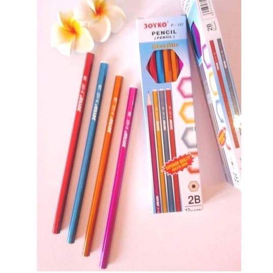

BH PENSIL 2B JOYKO PENSIL 2B P 107 JOYKO PENSIL TULIS PENSIL UJIAN PENCIL PENSIL KAYU