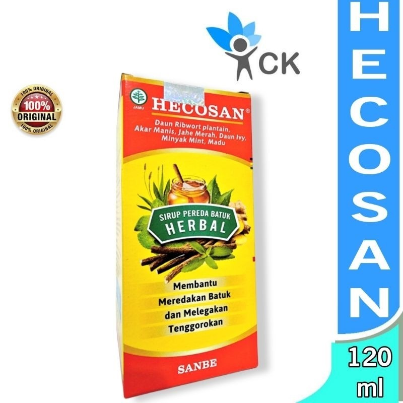 HECOSAN SYRUP 120 ML BOTOL meredakan batuk pada anak