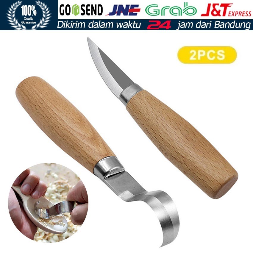 2Pcs/Set Pisau Raut / Pisau Ukir / Pisau Kerajinan / Pisau Ukiran Kayu