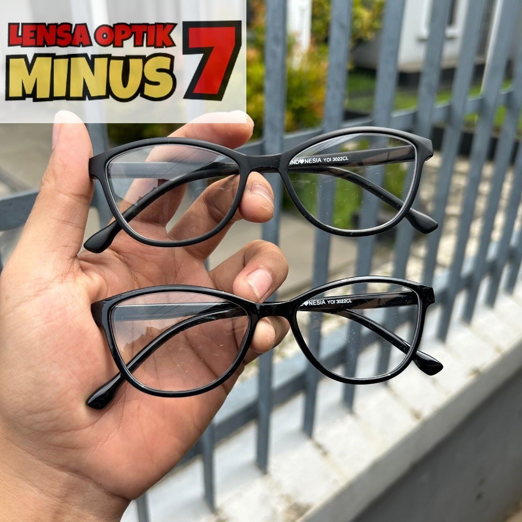 NEW FRAME KACAMATA MODEL CAT EYE PAKET LENSA PHOTOCROMIK MINUS KACAMATA MINUS 7,6,5,4,3,2,1 KACAMATA