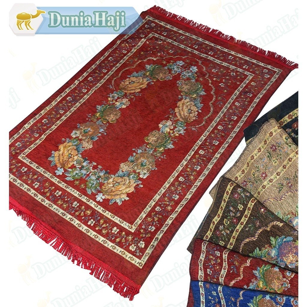 Sajadah Murah Turkey Turkiye Turki / Sajadah Besar Tipis Tambang Flora Asli Turkey /PCS