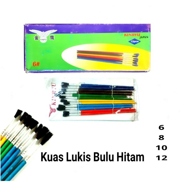 

Kuas Lukis Bulu Hitam No 6 8 10