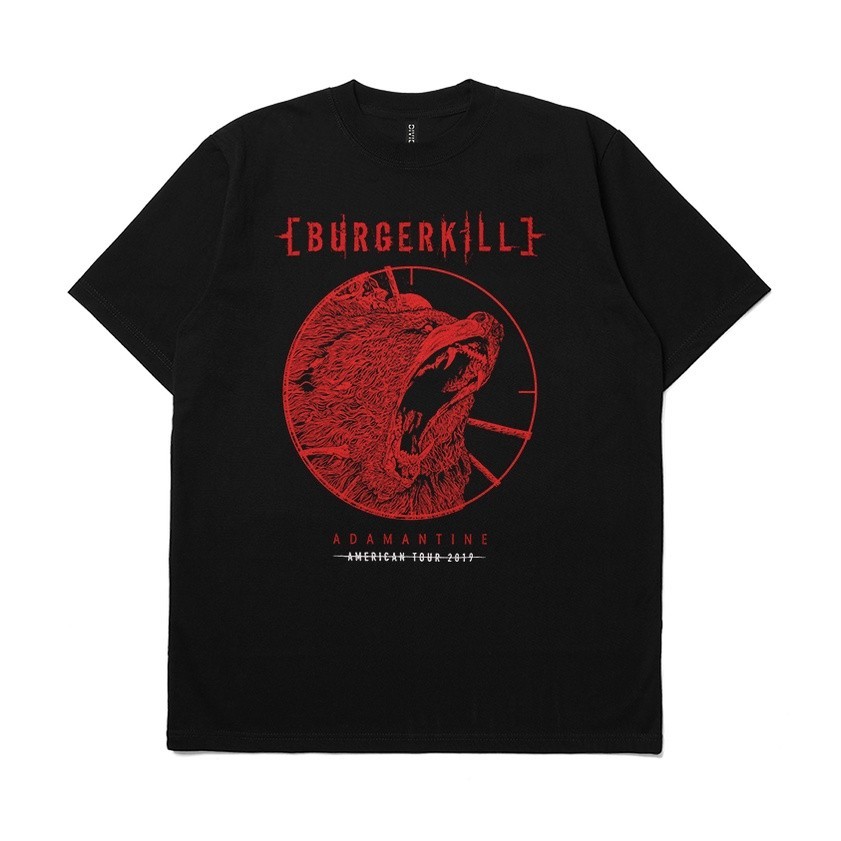 【COD】 NEW T-shirt Band Burgerkill Adamantine tour American 2019 KAOS