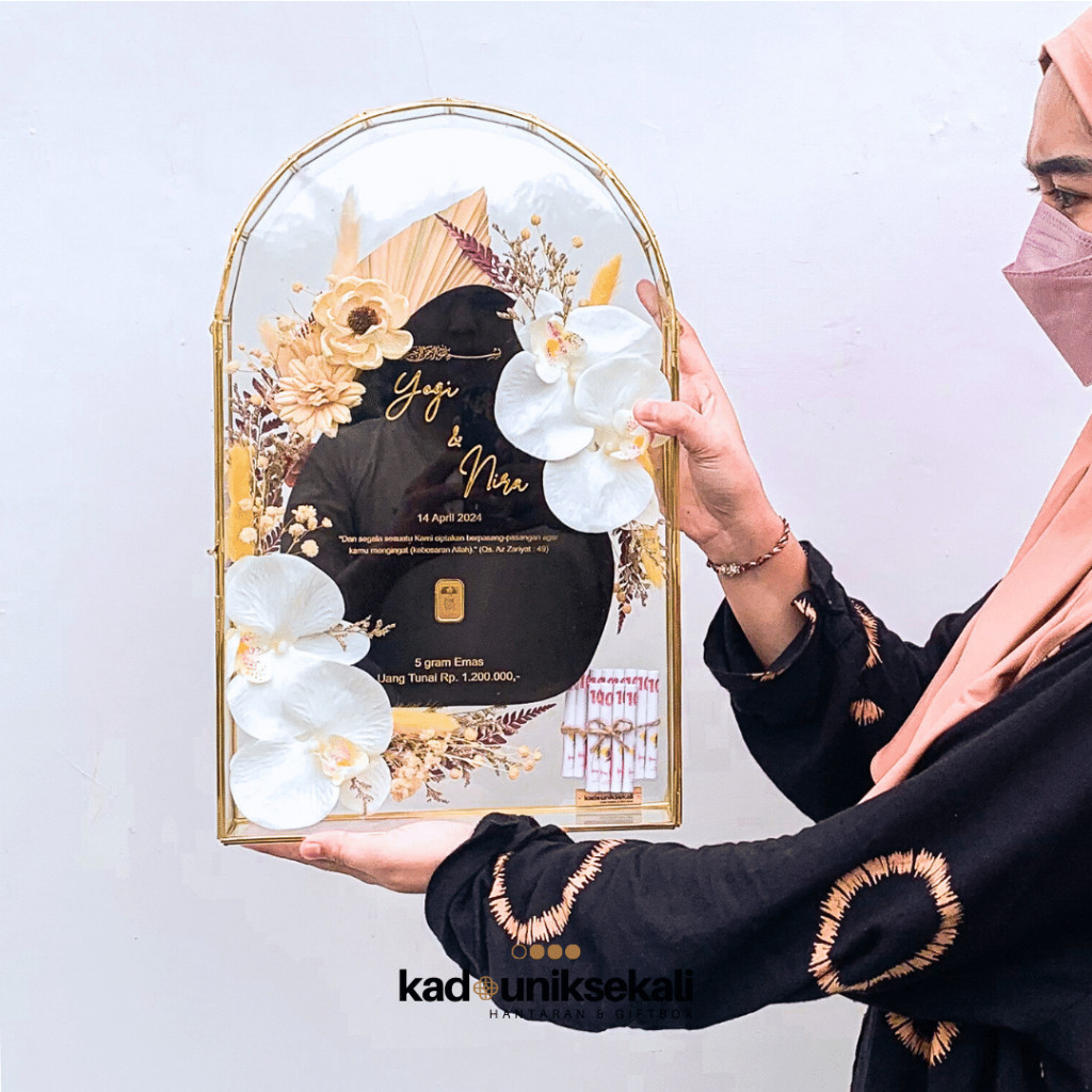 MAHAR WEDDING 42CM TERARIUM DOME GLASS JUMBO - CUSTOM WARNA