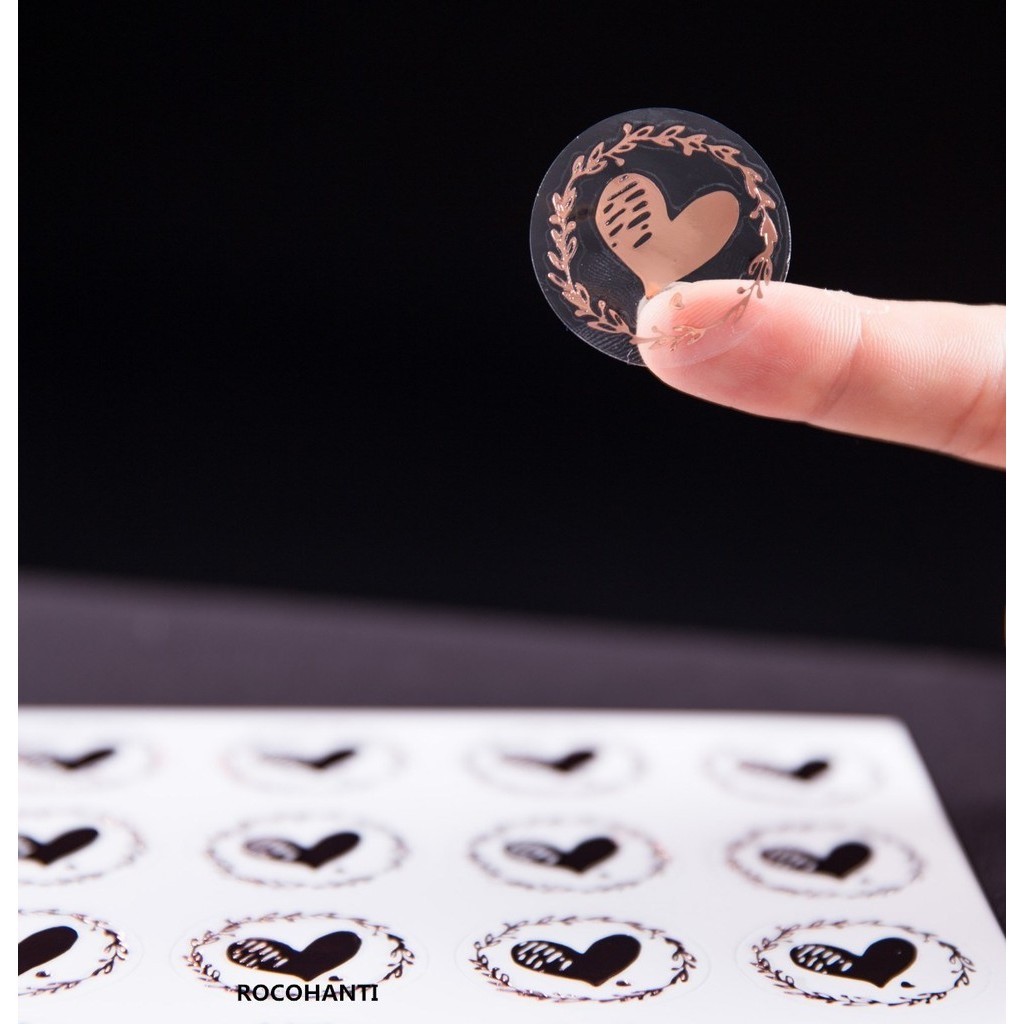 

100 Sheets Custom Vinyl Clear Sticker Label Transparent Waterproof Adhesive Sealing Stickers With Logo Printed Round Shape