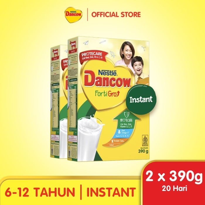 

TERJUAL Nestle DANCOW FortiGro Susu Bubuk Susu Anak Instant 390g x 2pcs