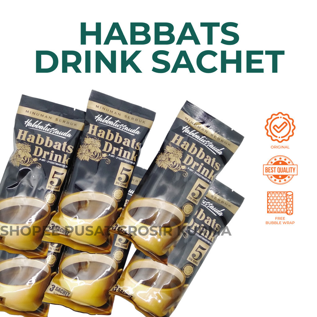 

Habbats Drink Minuman Serbuk Habbatussauda / Minuman Instan Coffee Habbatussauda / Habbat's Kopi / Minuman Instant