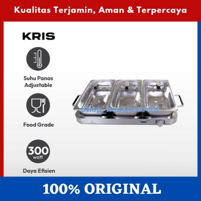 kris buffet server penghangat makanan/Penghangat makanan/food warmer elektrik