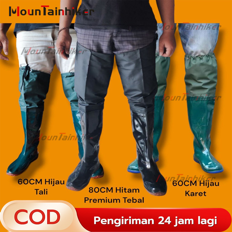 1 Pc Sepatu Boots Wanita Pria Celana Sawah Panjang / Anti Air Sepatu Keong Elastis /Sepatu Lapangan/