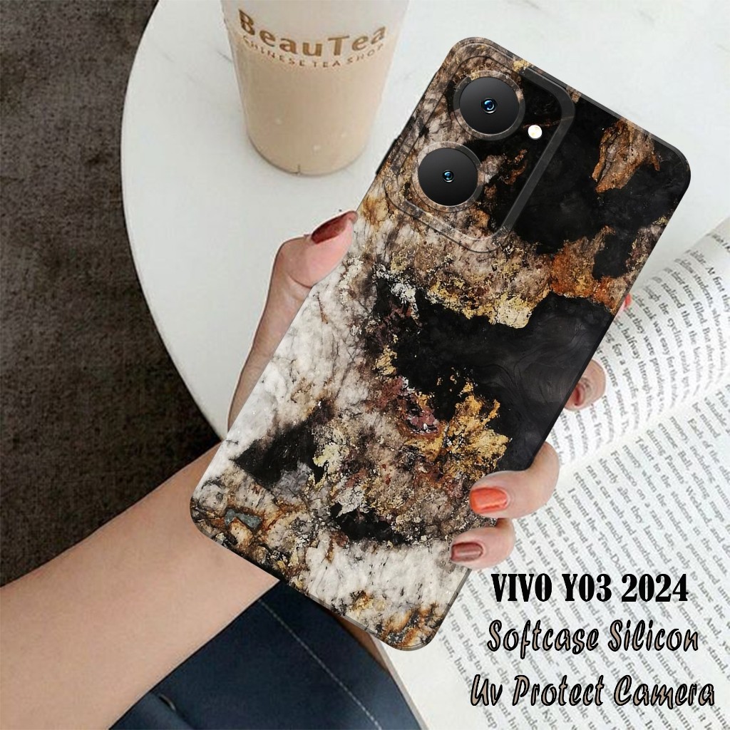 Case VIVO Y03 2024 - VIVO Y03 2024 Terbaru - Softcase  VIVO Y03 2024  - Softcase Pro Camera - Casing