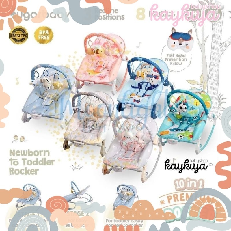 sugarbaby BOUNCER 10 IN 1 PREMIUM ROCKER