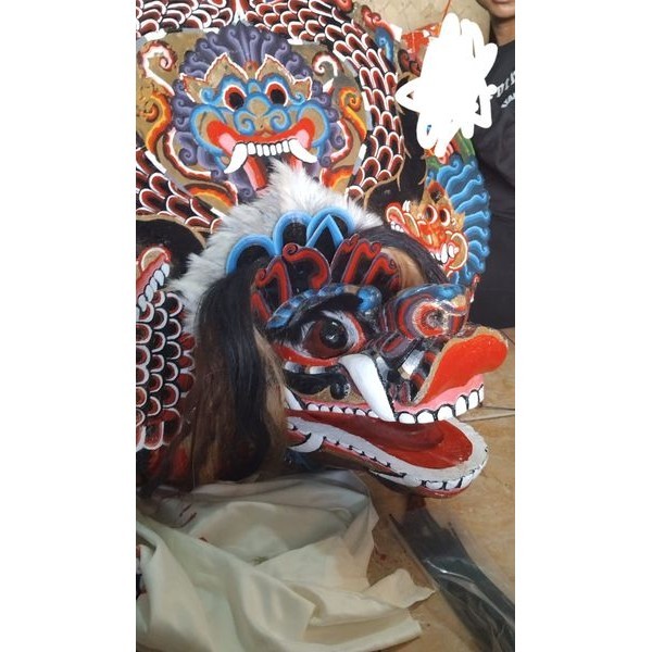 Barongan Kayu ukuran 17 Mainan Barongan Anak umur 10 Devil asli 1 set Anak2 Laki laki - Pecut Bopo 2