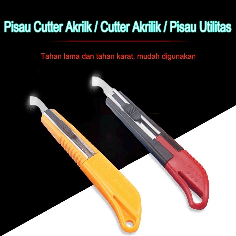 

MURAH !! Pisau Cutter Akrilk/Acrylic cutter/ cutter akrilik/Pisau utilitas/pisau pengait kaca plexiglass/alat pemotong/pisau akrilik /dengan 2 pcs mata pisau cadangan/Pisau kait RG-335/Pisau acrylic/Pisau cutter stainless