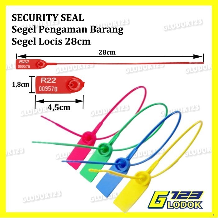 

Segel Locis Security Seal Plastik Koper Panel Container Truk Bank Tag - 10pcs