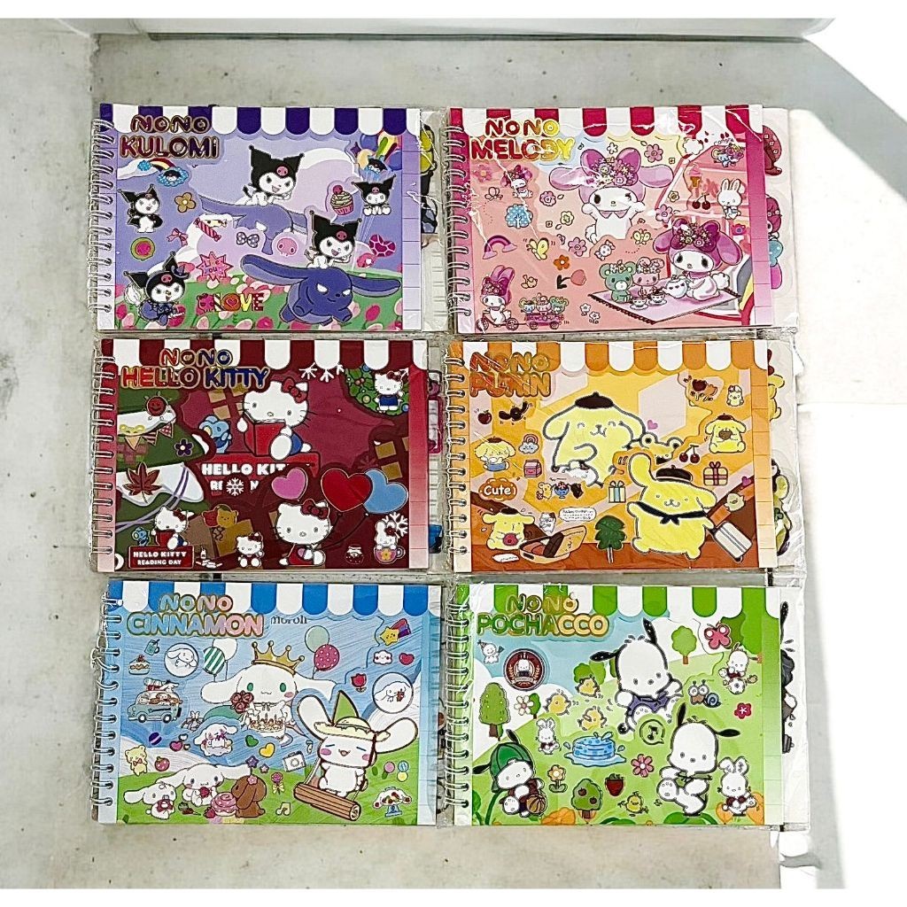

(SR) Stiker Buku binder isi 10 Lembar Karakter Sanrio Momo Lucu Sticker NoteBook