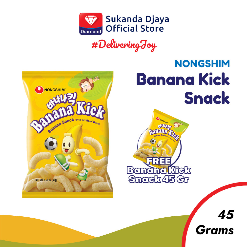 

Nongshim Banana Kick Snack 45 Gr [Buy 1 Get 1]