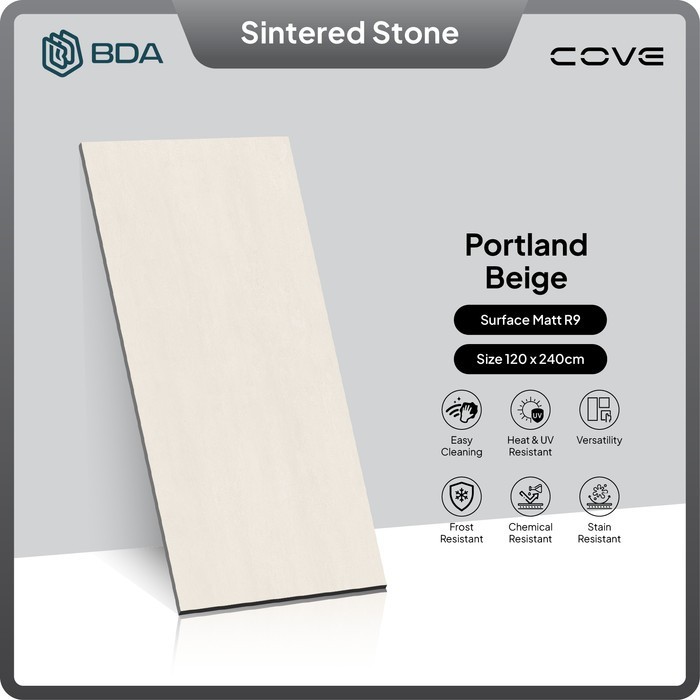 BDA Granite Tile 120X240 Keramik Granit Lantai Keramik Dinding Interior Big Slab Portland Beige