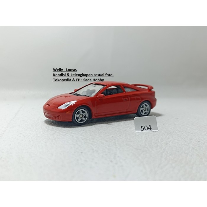 Diecast Welly 1/64 Toyota Celica Red Unit Only PP2a