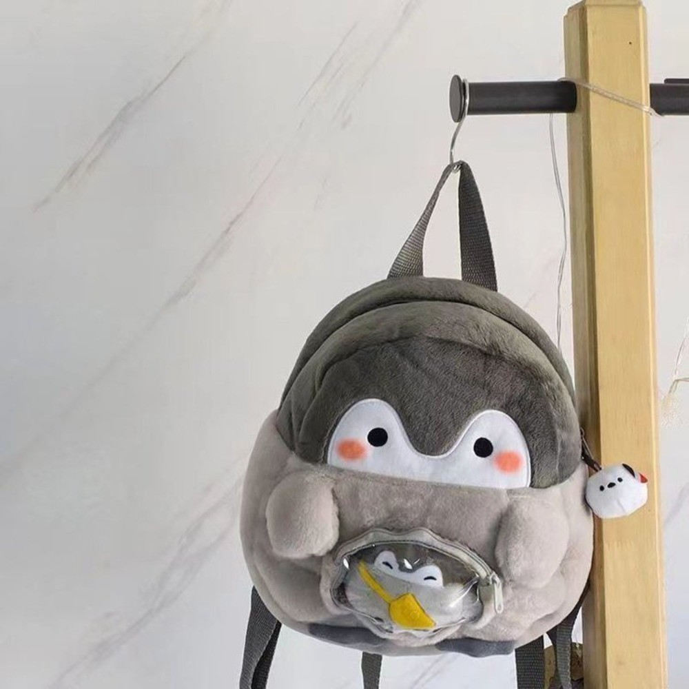 Penguin Cartoon Goth Harajuku Backpack Female Cute Jk Girl Ita Bag Doll Bag Pain Bag Action Figure P