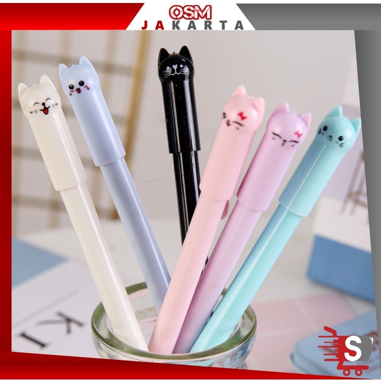 

Pena Karakter Motif Kucing Warna Warni / Pena Karakter Meow / Pulpen Karakter Gel Imut / Bolpen Lucu Murah Import