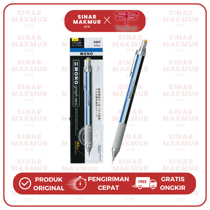 

Pensil Mekanik/Mechanical Pencil Mono Graph Zero 0.3mm DPA-161A Mono Tombow (Pcs)