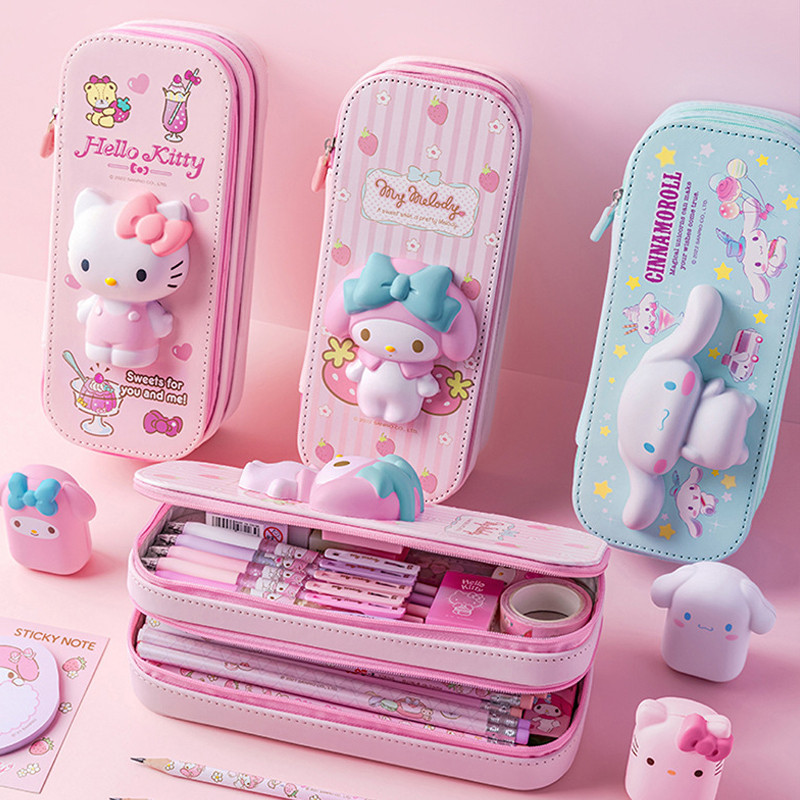 

Promo Sanrio 3D Tempat Pensil Kurromi Penyimpanan Alat Tulis Siswa Waterproof Sekolah Kawaii Kotak