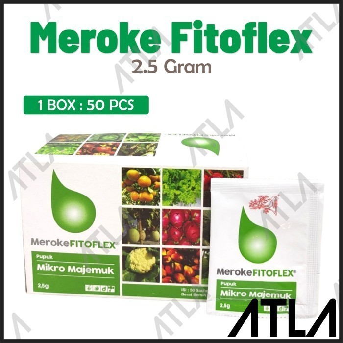 Pupuk Meroke Fitoflex 2.5 gram 1 Dus Box Nutrisi Mikro Majemuk Hidroponik isi 50