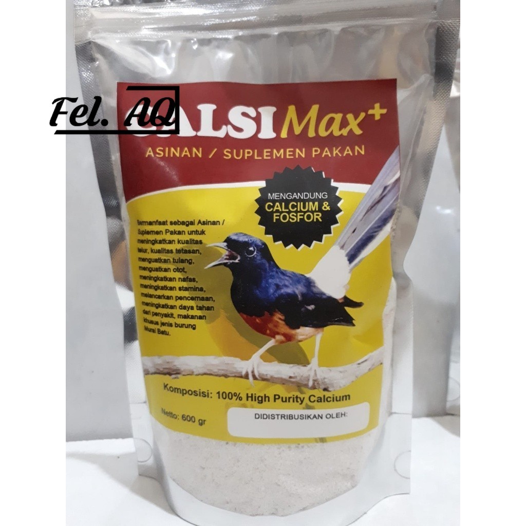 CALSIMAX ASINAN UNTUK BURUNG MURAI BATU HIGH CALSIUM DAN FOSFOR MURAH BERKUALITAS