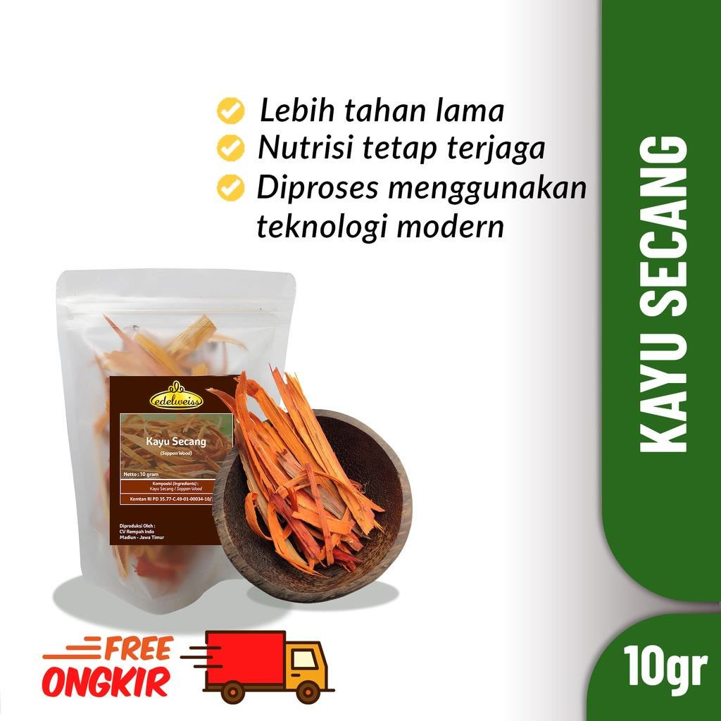 

Edelweiss Kayu Secang Serut Kering Murni Refill Pack 10gr (Sappan Wood)